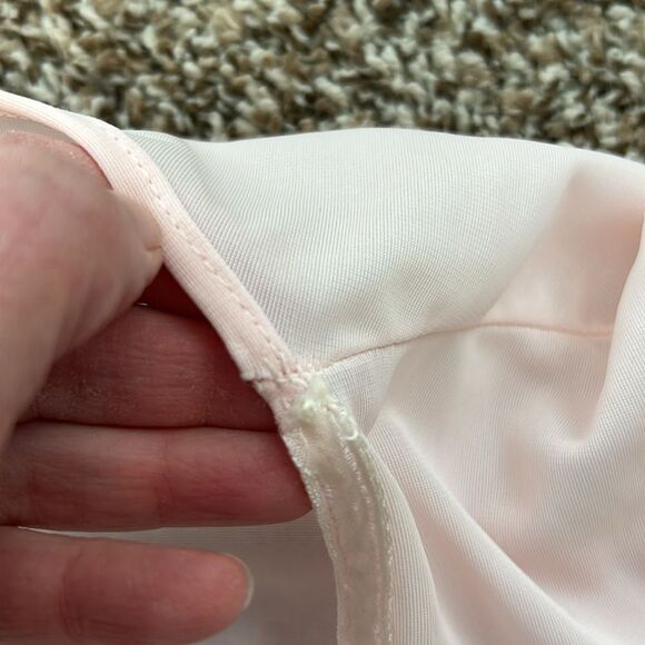 Vintage Sheer Pink Embroidered Spring Floral Sexy Robe - Picture 8 of 16